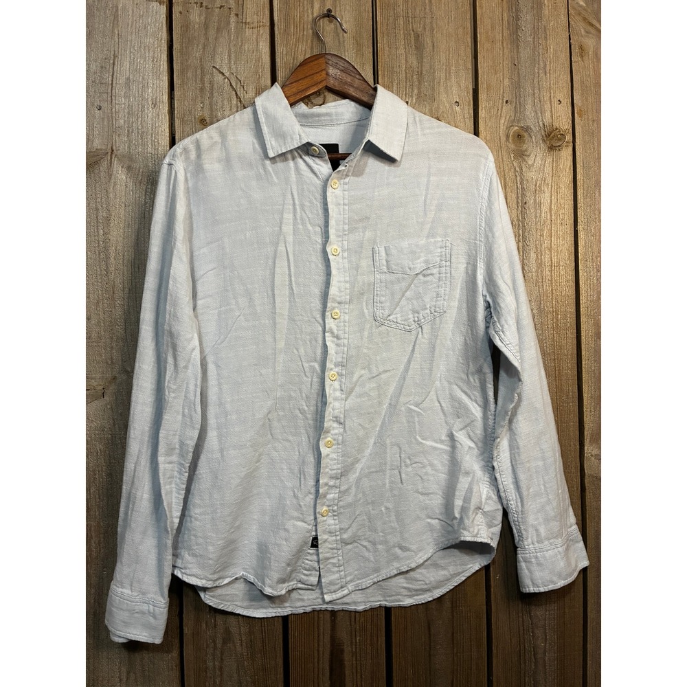Rails Wyatt Oxford Light Blue Cotton Button Down Shirt RM-128-928-2107 Size M